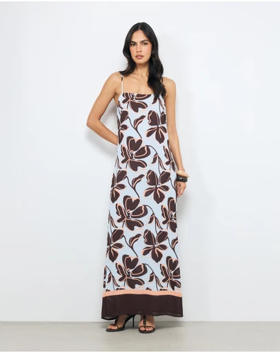 AERE - Nori Viscose Maxi Dress