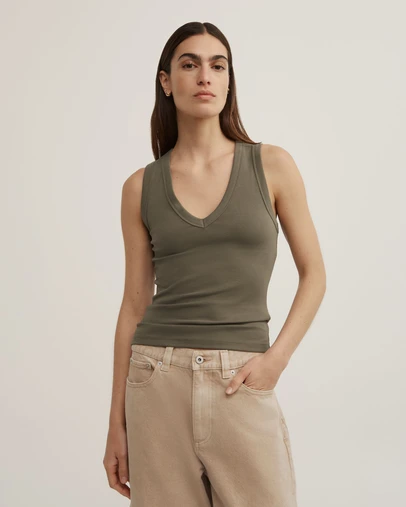 Witchery - Fine Rib V-neck Tank