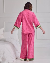 Chelsea Peers - Organic Cotton Flared Long Pyjama Set