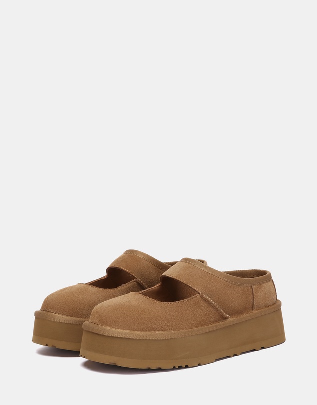 EVERAU - EverAU Ugg Moana Cow Suede Upper Loafer Oxfords Flats