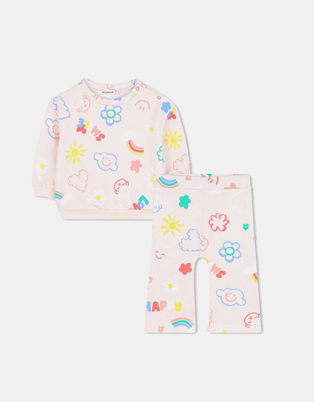 Billieblush - Heart Detail Sweater and Trousers Set - Babies