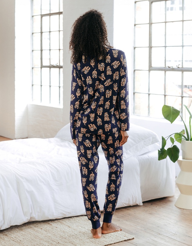 Chelsea Peers - Cockapoo Print Long Pyjama Set