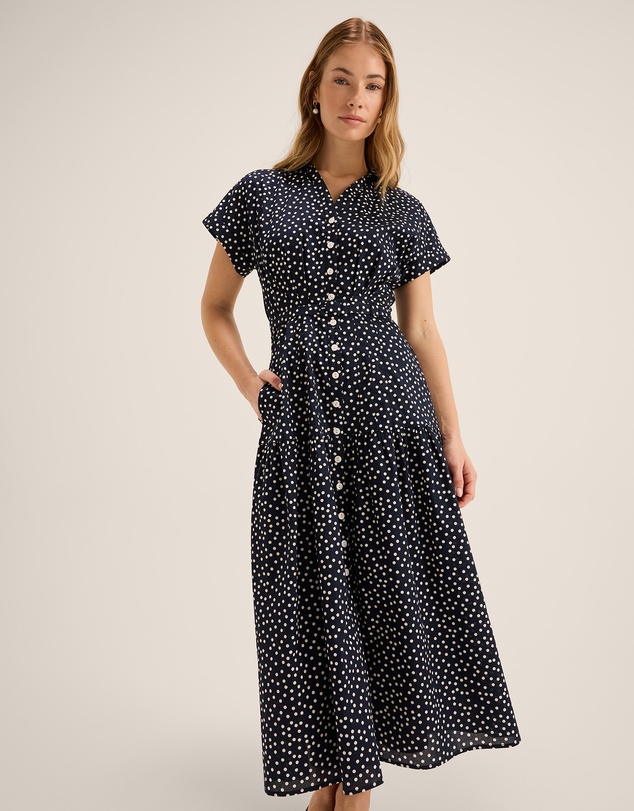 Review - Ditzy Dot Shirtdress