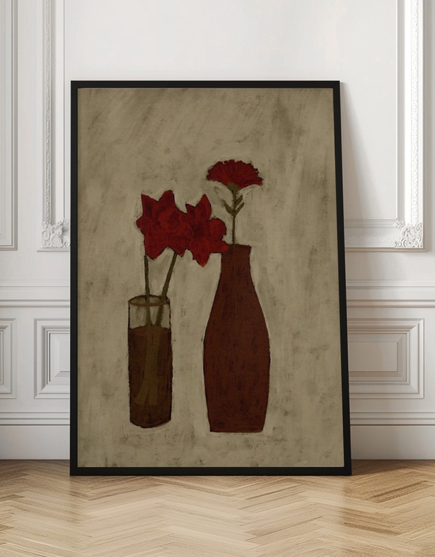 Olive et Oriel - Blossom Blend by Shatha Al Dafai Art Print