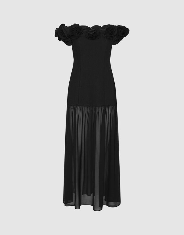 ROTATE - Crepe Maxi Flower Dress
