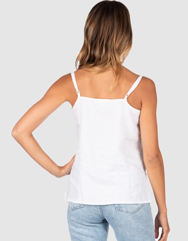 CAMIXA - CAMI-V linen Camisole Top
