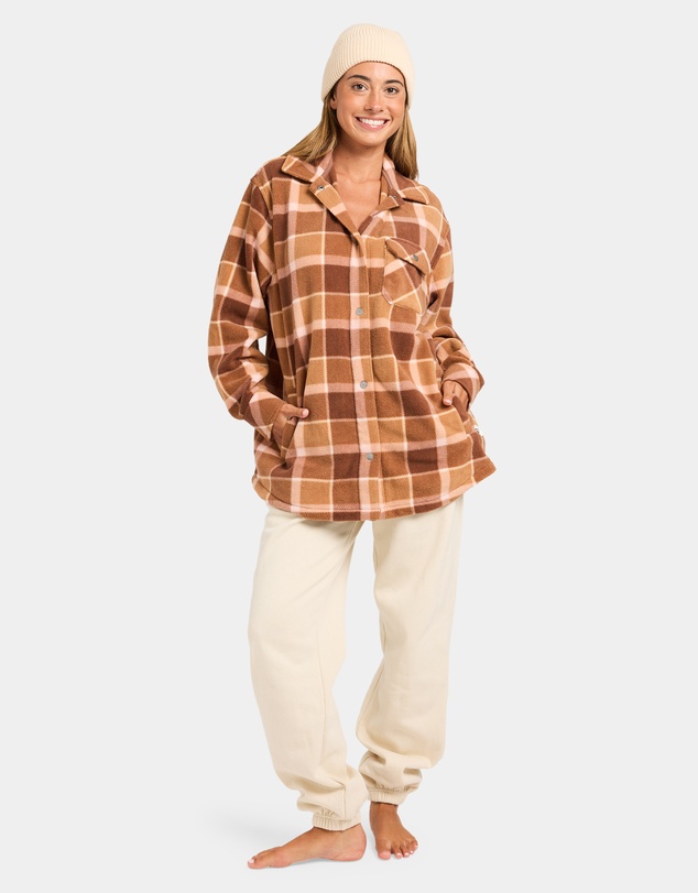 Quiksilver - Womens Camp Queen Polar Fleece Long Sleeve Shirt