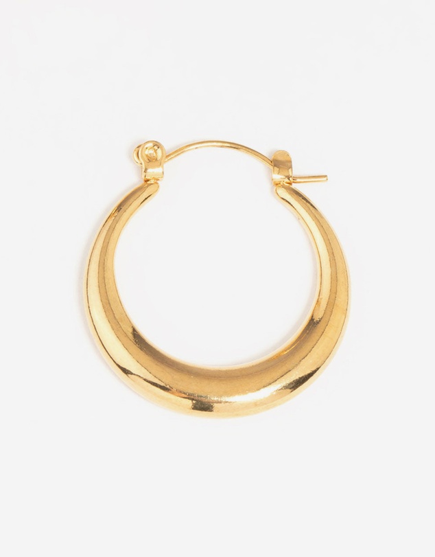 Lovisa - Waterproof Gold Plated Stainless Steel Crescent Hoop Earrings 18 MM