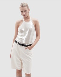 UNISON - Sequin Halter Top