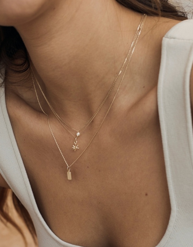 Luna Rae - Solid Gold - My True North Necklace