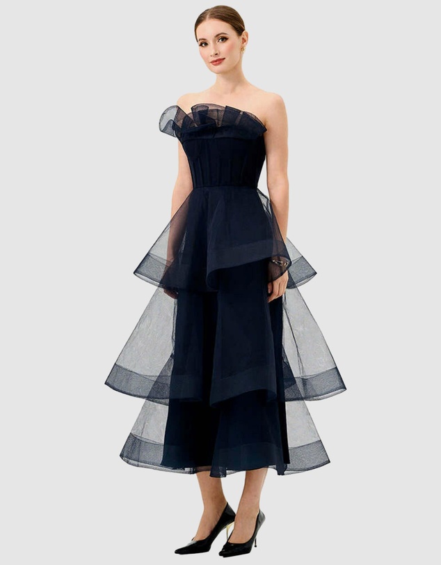 Bariano - Mae Tiered Ruffle Midi