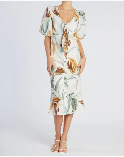 Amelius - La Isla Linen Cocktail Dress