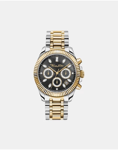 THOMAS SABO - Divine Chrono Watch with Dial in Black Yellow