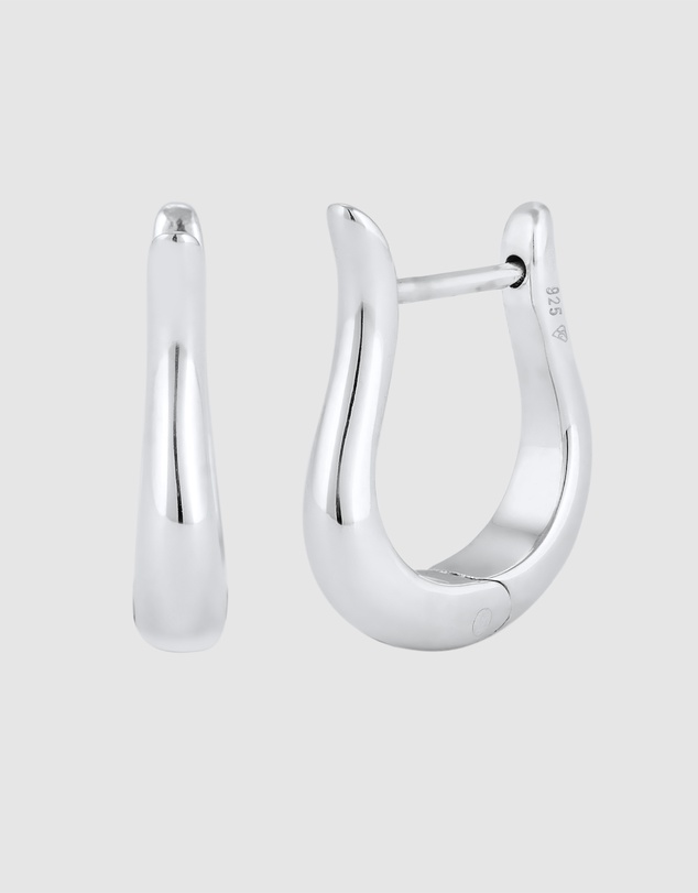 Kuzzoi - ICONIC EXCLUSIVE - Classic Hoop Earrings in 925 Sterling Silver