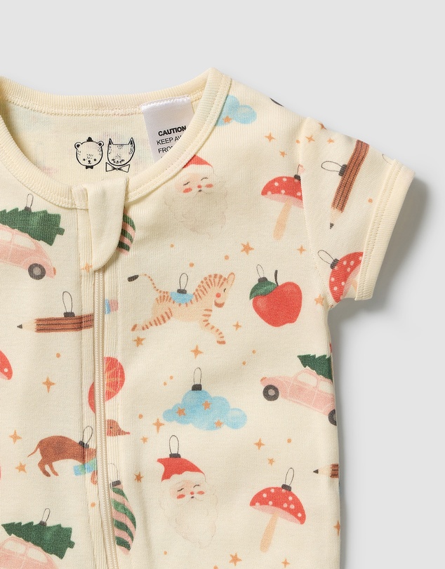 Wilson & Frenchy - Organic Rib Boyleg Zipsuit - Babies
