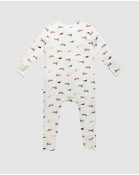 Kynd Baby - Day Or Night Onesie in Dachshund