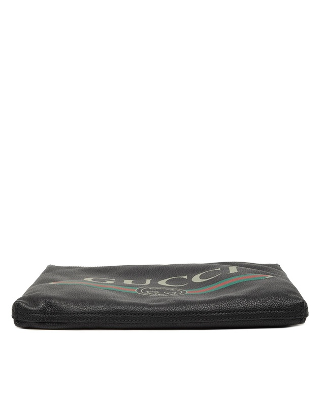 Pre-Loved by Azura Reborn - Pre-Loved Medium Leather Logo Portfolio Clutch