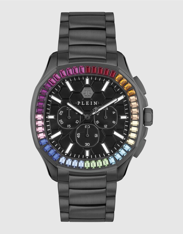 Philipp Plein - CHRONO SPECTRE Black Tone Case Black Bracelet 44mm