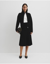 Country Road - Australian Cotton Blend Knit Midi Skirt