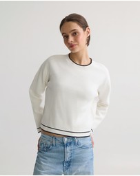 Oxford - Harper Contrast Trim Knit