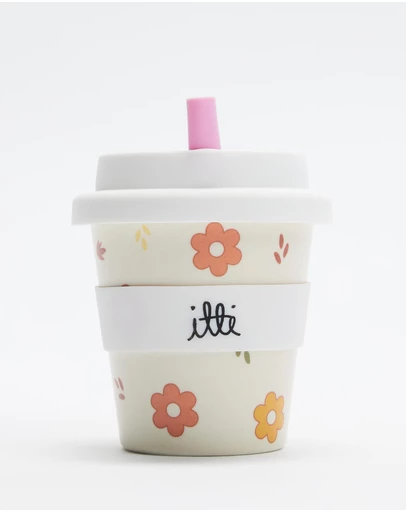 itti bitti - Bamboo Reusable Baby Cino Cup With 2 Straws - Babies-Kids