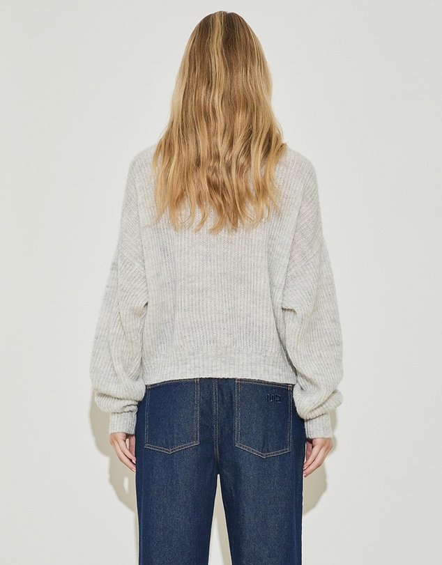 Maison Essentiele - Oversized Crew Neck Cardigan