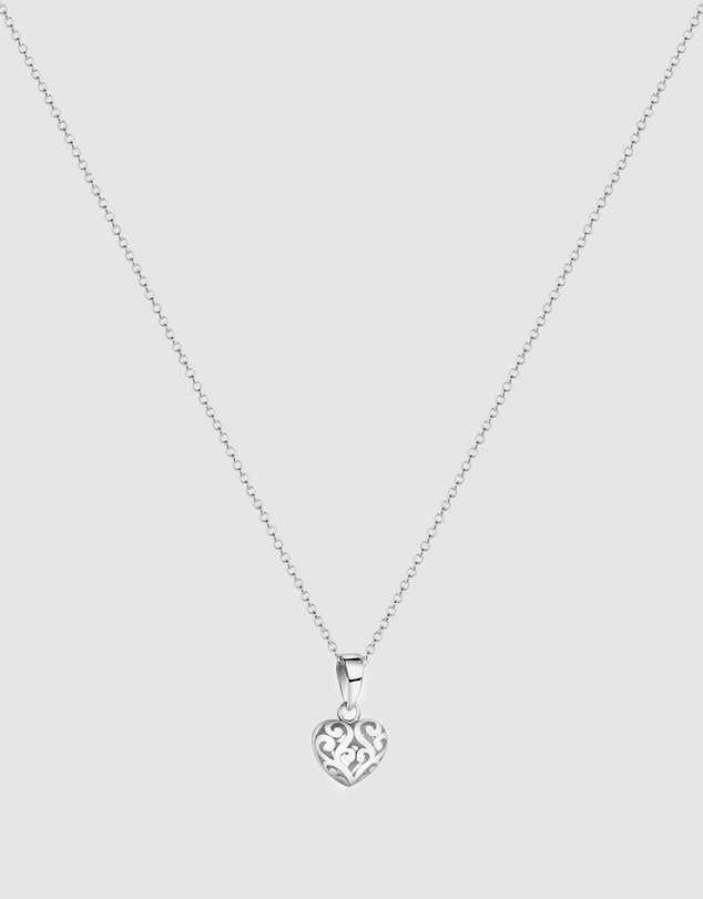 Elli Jewelry - Necklace with Heart Pendant 925 Sterling Silver