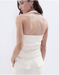 UNISON - Linen Halter Top