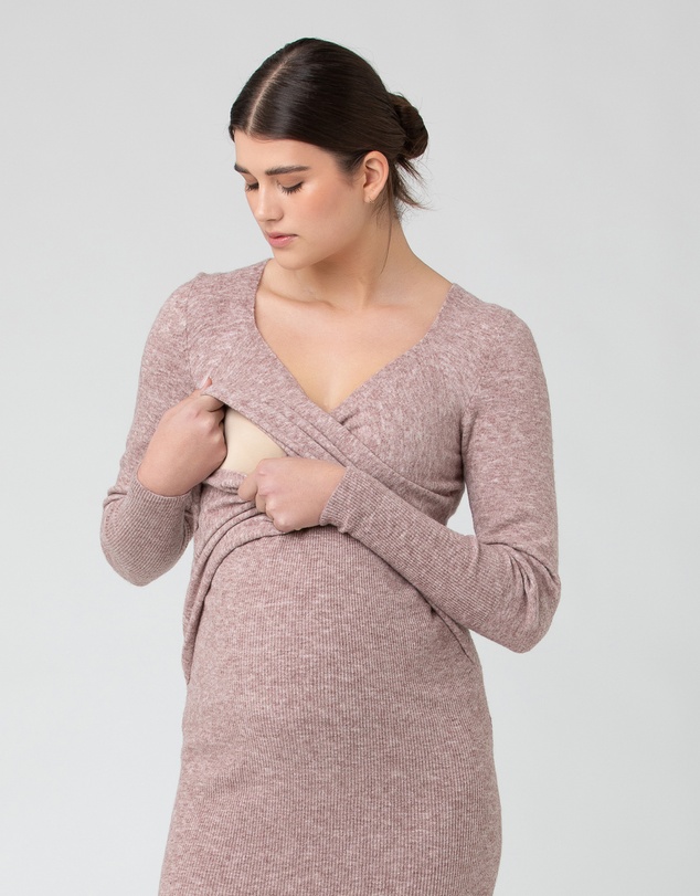 Ripe Maternity - Heidi Nursing Knit Dress