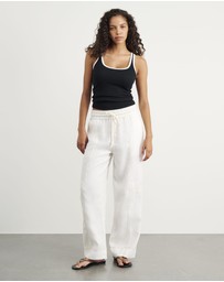 Jag - Sabine Linen Relaxed Leg Pant