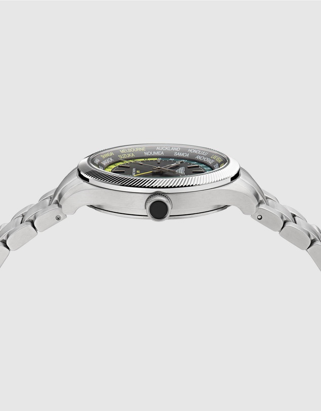 Aston Martin - GRZ Black Stainless Steel Bracelet Watch and Podium Green Silicone Strap Box Set
