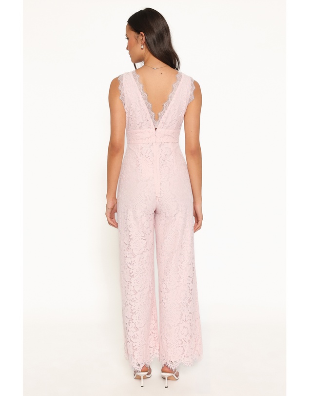 Petal & Pup - Eloise Lace Jumpsuit - Light Pink