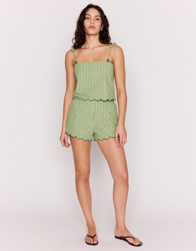 MINKPINK - Capri Scallop Hem Shorts