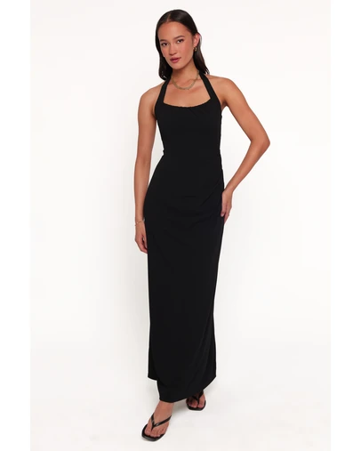 Petal & Pup - Femina Halterneck Maxi Dress - Black