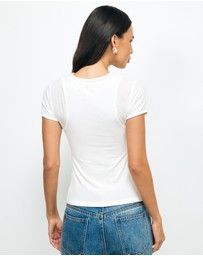 AERE - Double Layer Sheer T-Shirt