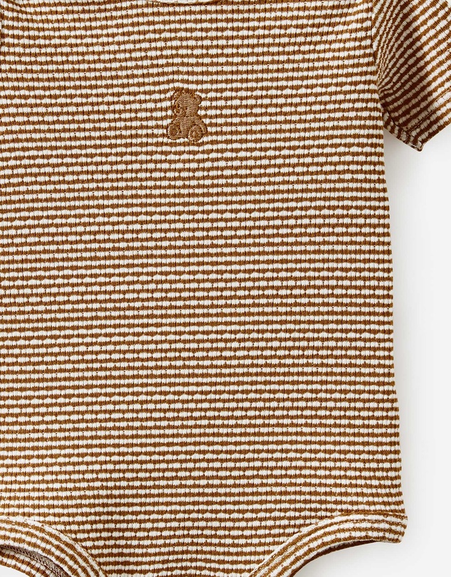Cotton On Kids - Organic Pointelle Short Sleeve Bubbysuit