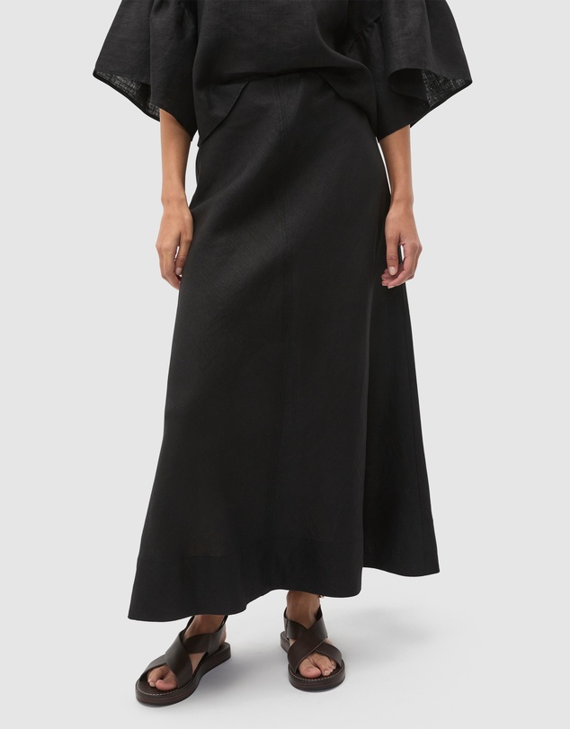 Seed Heritage - Core Linen Seam Front Skirt