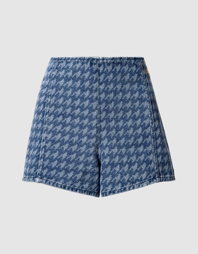 Perfect Moment - Denim Houndstooth Shorts