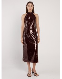 Fate + Becker - Juliette Sequin Halter Dress
