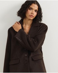 Atmos&Here - Ethel Wool Blend Oversized Blazer