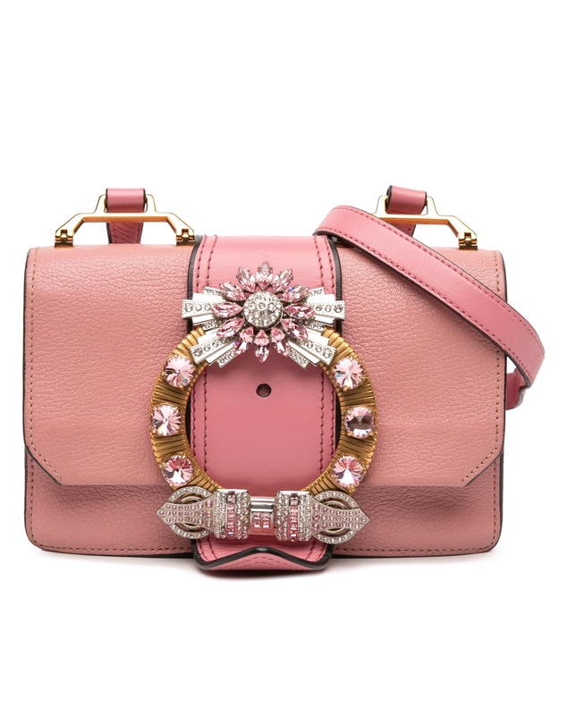 Pre-Loved by Azura Reborn - Pre-Loved Goatskin Madras Soft Calf Crystal Embellished Crossbody