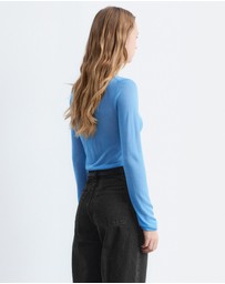 & Other Stories - Fine-Knit Sheer Top
