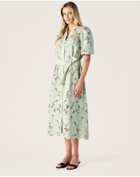 MOS The Label - Whisper Embroidery Shirt Dress