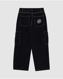 Santa Cruz - Reverse Dot Patch Jeans - Teens