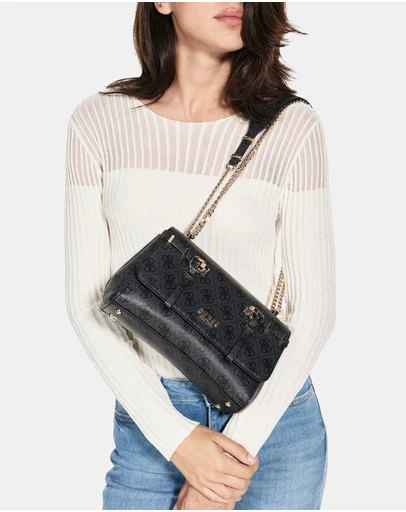 GUESS - Leona Convertible Crossbody Flap Bag