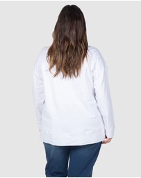 Love Your Wardrobe - LYW & Co Embroidered Sweat Top