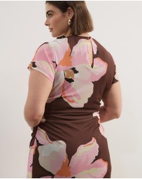 Atmos&Here Curvy - Cap Sleeve Maxi Dress
