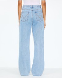 Dazie - Oslo High Waisted Straight Leg Jeans