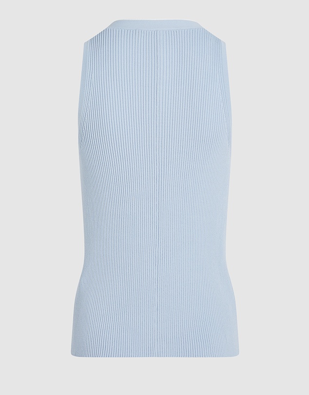 Karl Lagerfeld - Logo V-Neck Knit Top
