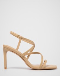 Forever New - Alina Asymmetrical Strappy Heeled Sandals